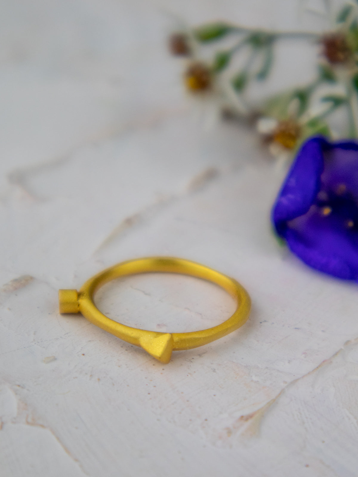 Onyx Spike Stacking Ring — Select Your Size