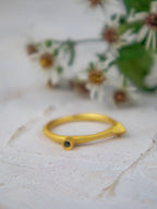 Onyx Spike Stacking Ring — Select Your Size
