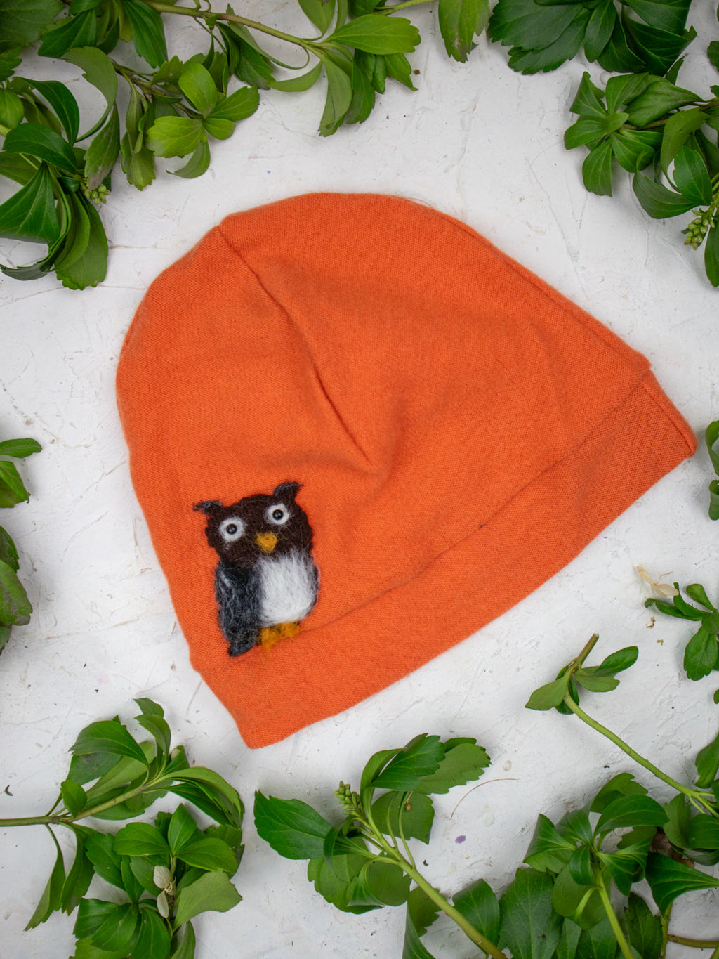 Owl Cashmere Hat - Child — Select Your Color