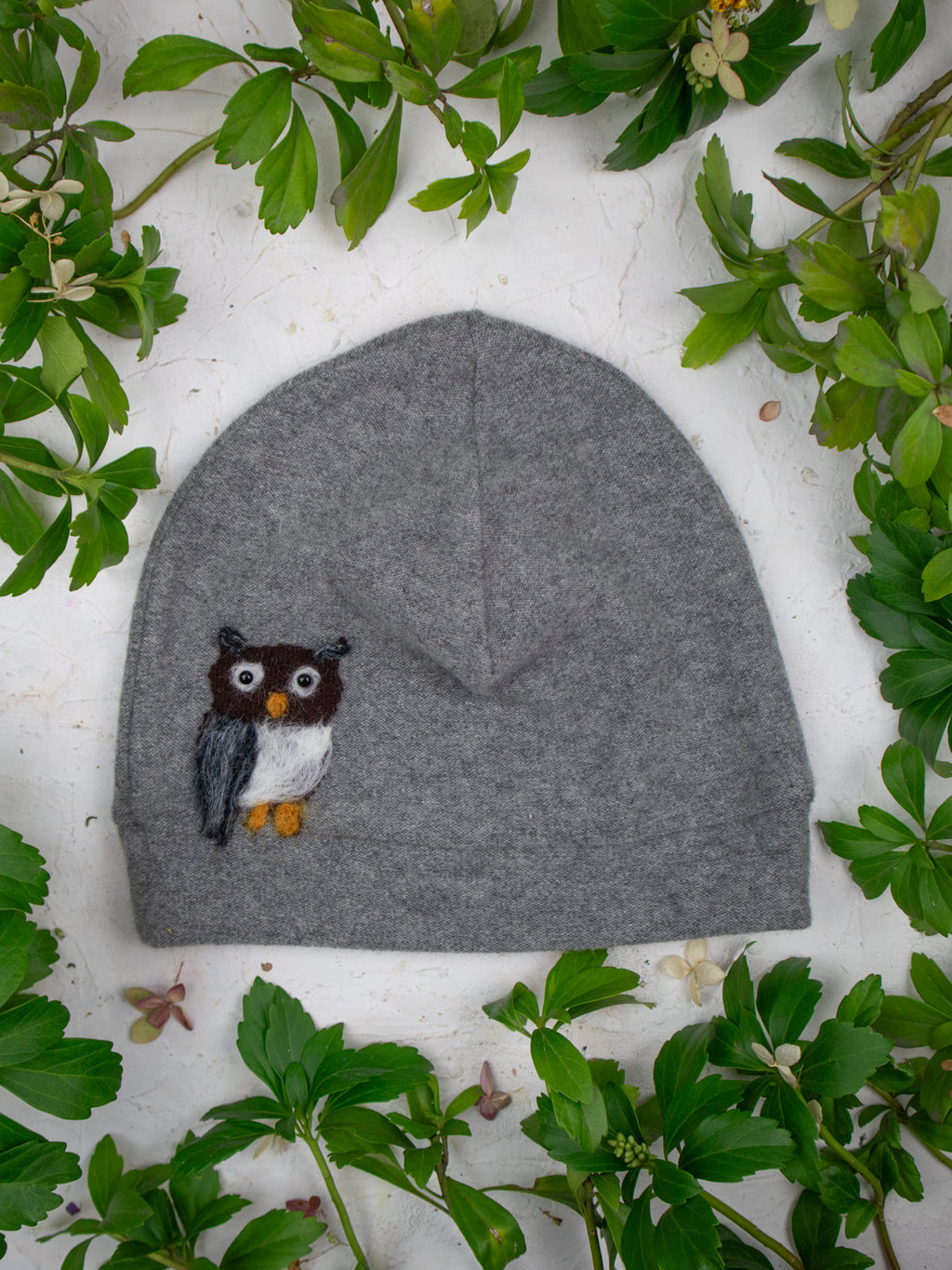 Owl Cashmere Hat - Child — Select Your Color