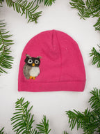 Owl Cashmere Hat - Child — Select Your Color