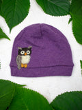 Owl Cashmere Hat - Child — Select Your Color