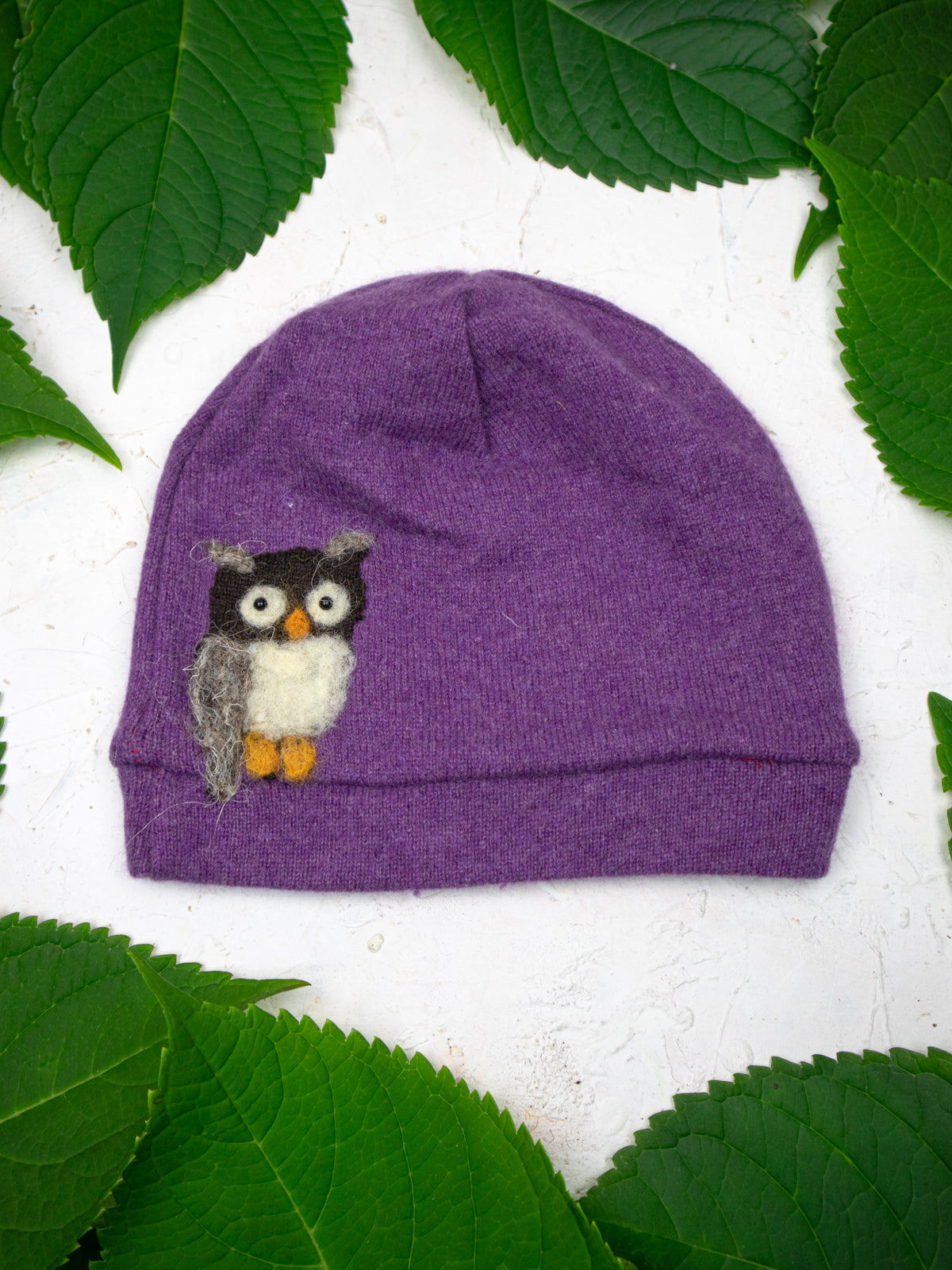 Owl Cashmere Hat - Child — Select Your Color