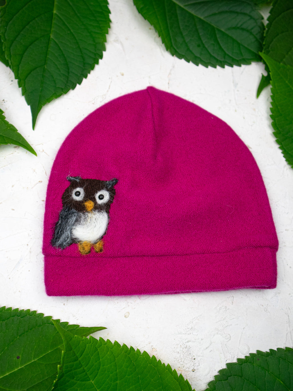 Owl Cashmere Hat - Child — Select Your Color