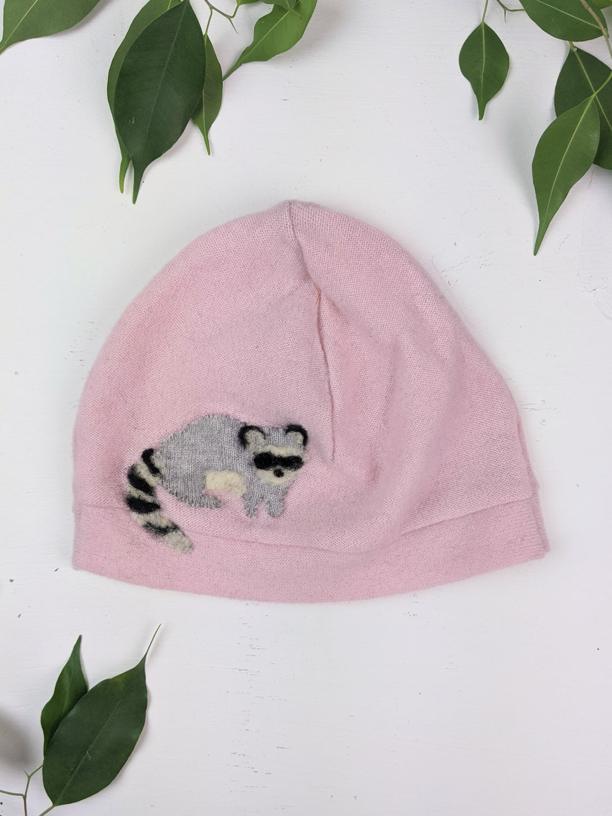 Raccoon Cashmere Hat - Baby — Select Your Color