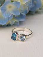 Topaz Duo Ring — Select Your Size & Gem Orientation