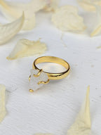 Raw Moonstone Prong Ring — Select Your Gemstone & Size