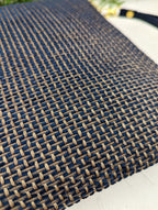 Golden Navy Tweed Purse