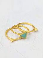 Triangle Stud Stacking Ring — Select Your Size