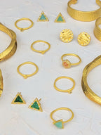 Triangle Stud Stacking Ring — Select Your Size
