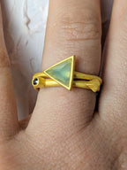 Onyx Spike Stacking Ring — Select Your Size