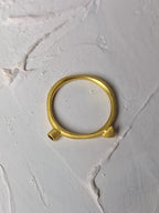 Onyx Spike Stacking Ring — Select Your Size