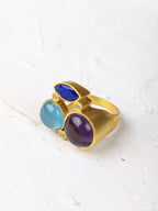 Three-Stone Statement Ring — Select Your Size