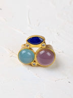 Three-Stone Statement Ring — Select Your Size