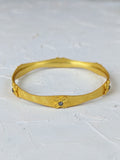 Gold Petite Flower Bangle