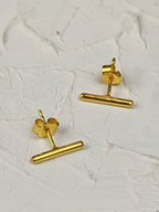 Bar Stud Earrings — Select Your Color