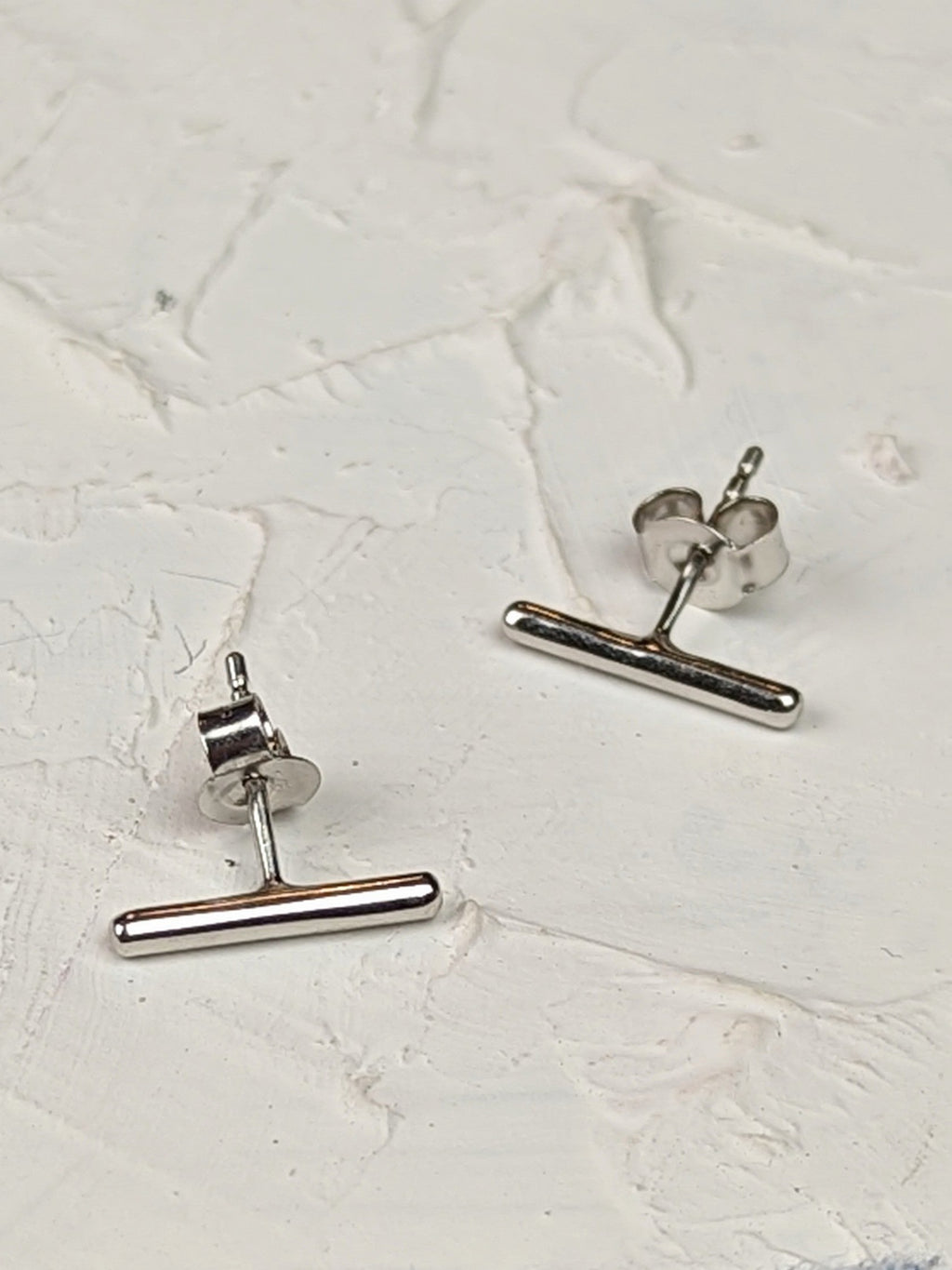 Bar Stud Earrings — Select Your Color