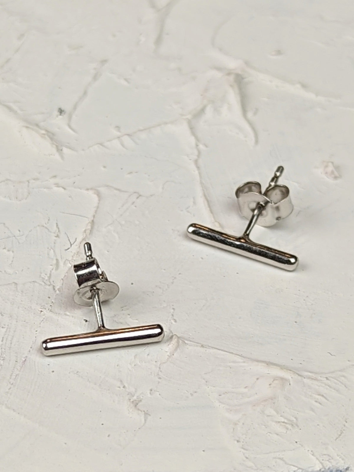 Bar Stud Earrings — Select Your Color