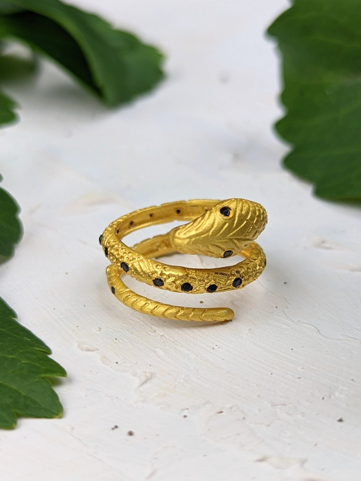 Basil the Cobra Ring — Select Your Gemstone & Size
