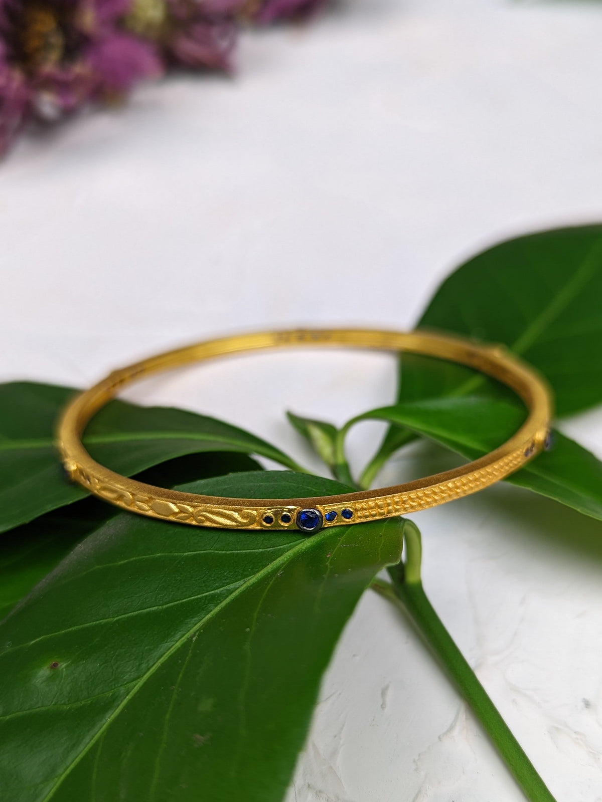 Maharani Bangle Bracelets — Select Your Gemstone