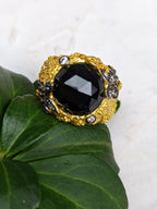 Noor Black Onyx Ring — Select Your Size