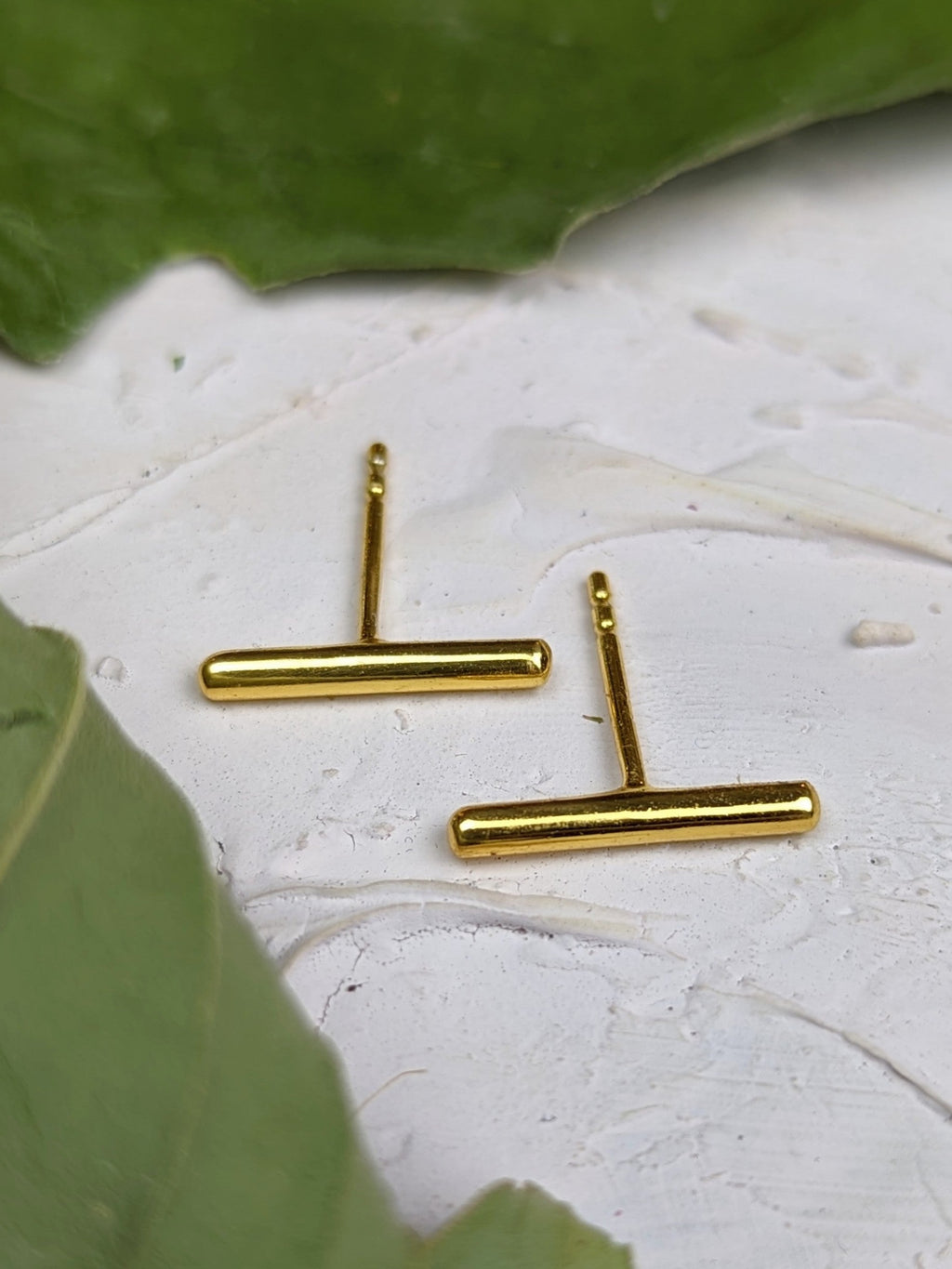 Bar Stud Earrings — Select Your Color