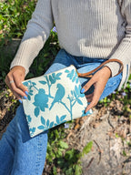 Bird Silhouette Wristlet Purse — Select Your Size