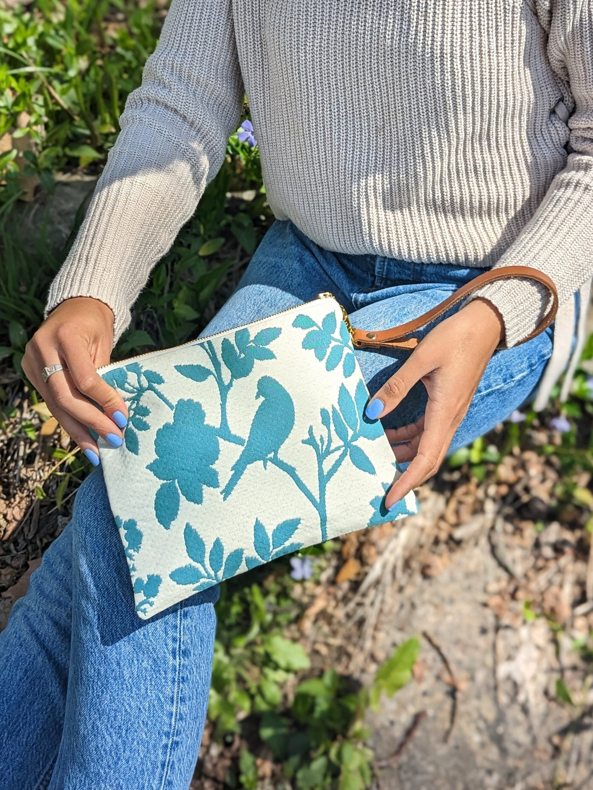 Bird Silhouette Wristlet Purse — Select Your Size