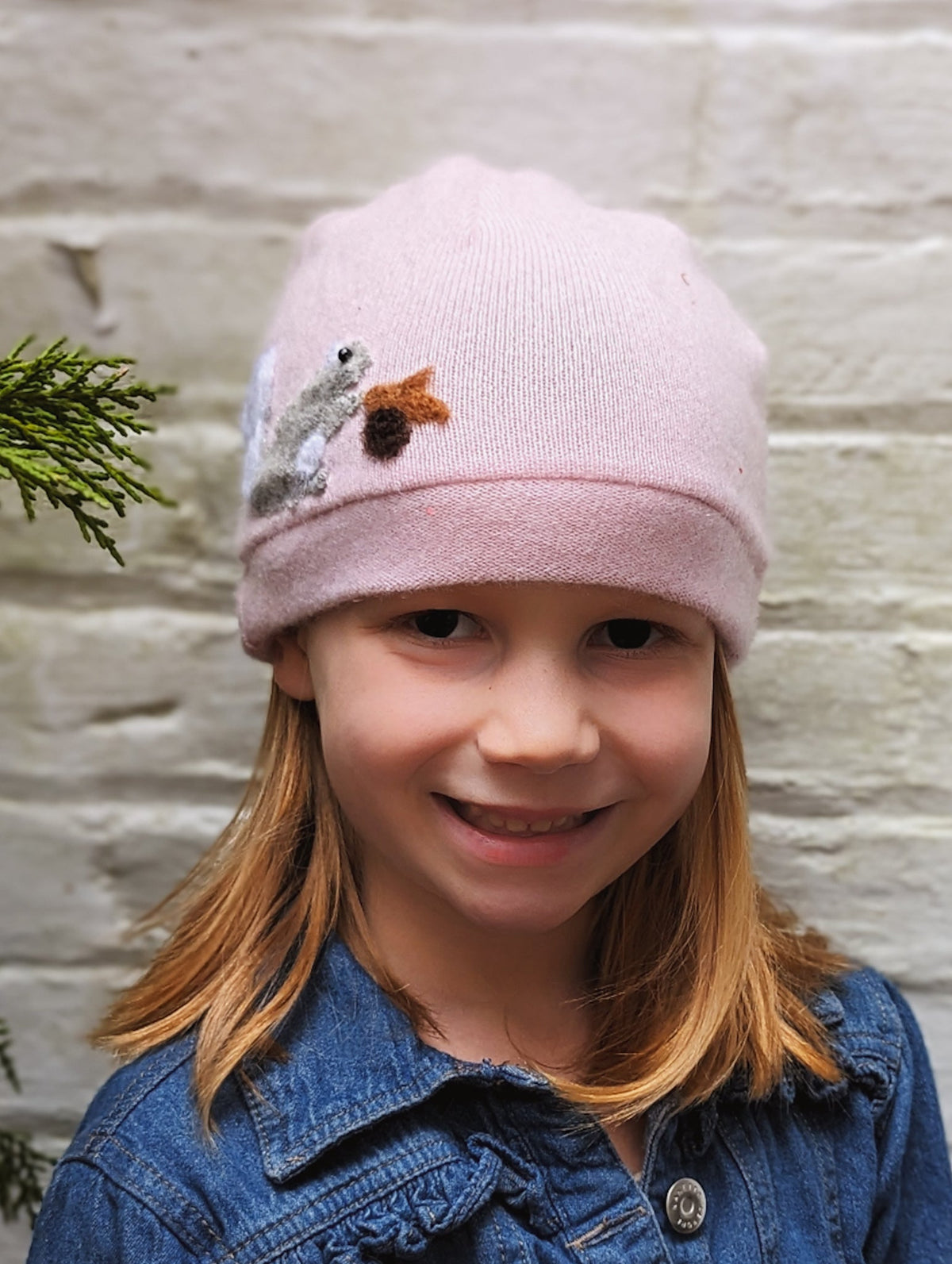 Squirrel Cashmere Hat - Child — Select Your Color