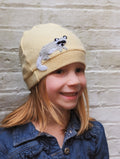 Raccoon Cashmere Hat - Child — Select Your Color