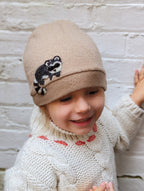 Raccoon Cashmere Hat - Toddler — Select Your Color