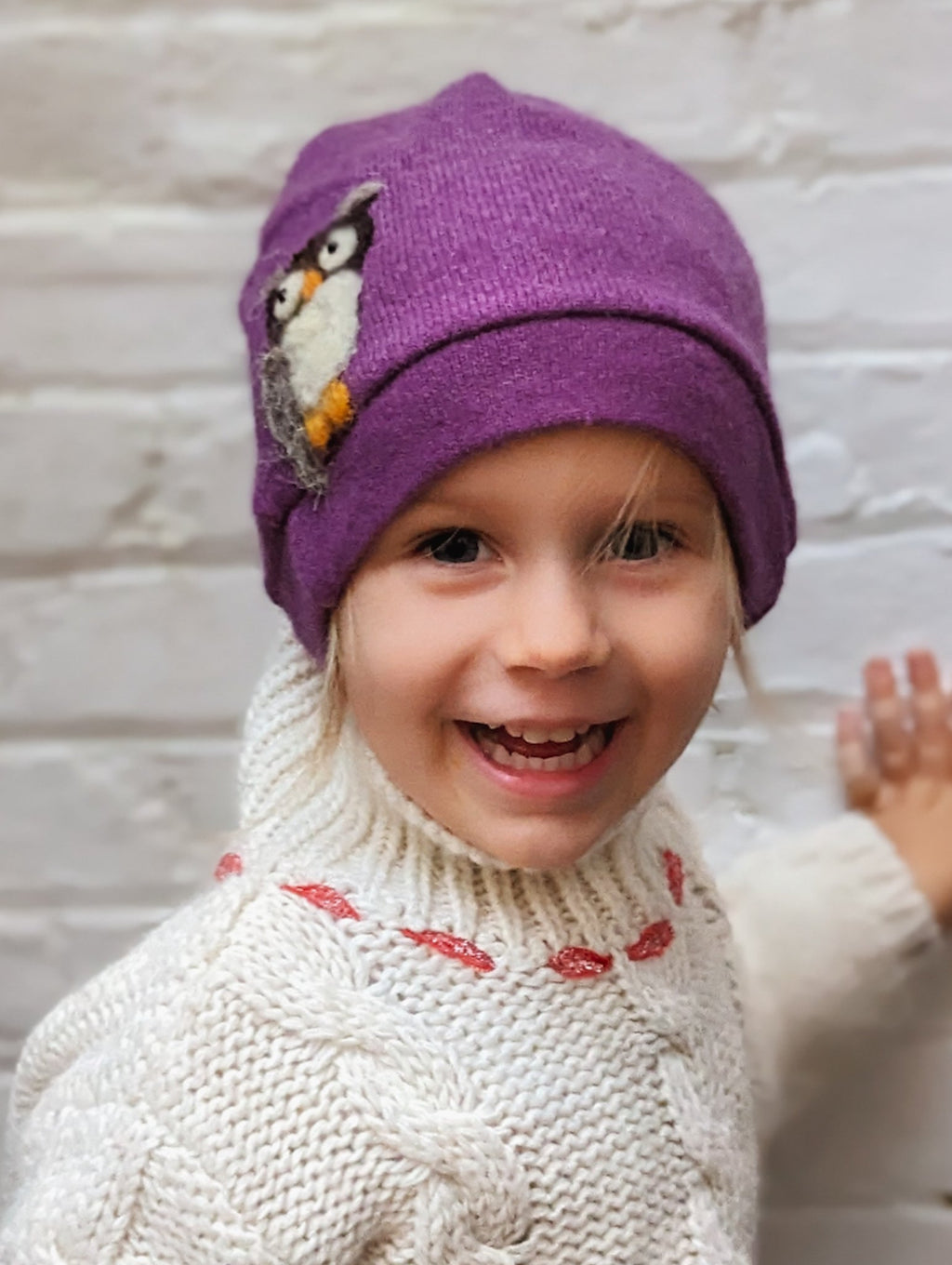 Owl Cashmere Hat - Toddler — Select Your Color