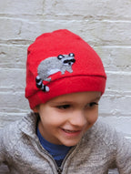Raccoon Cashmere Hat - Child — Select Your Color