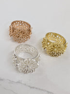 Big Bouquet Filigree Ring — Select Your Color & Size
