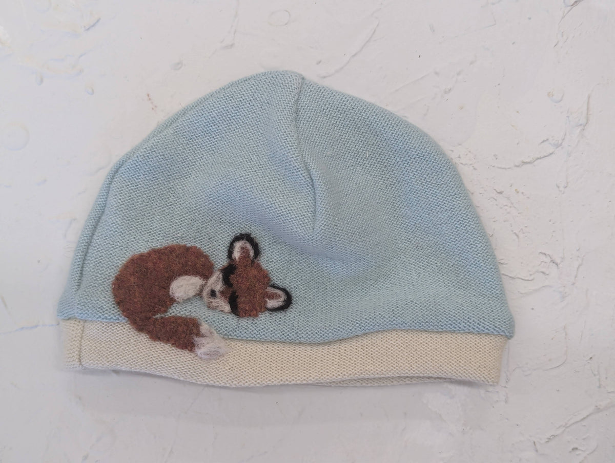 Sleeping Fox Cashmere Hat - Baby — Select Your Color