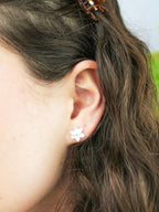 Petite Floral Stud Earrings — Select Your Color