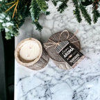 Reusable Wood Candle Vase with Candle & Lid — Select Your Scent