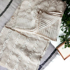 Claret Knit Sweater Throw Blanket — Select Your Color & Size