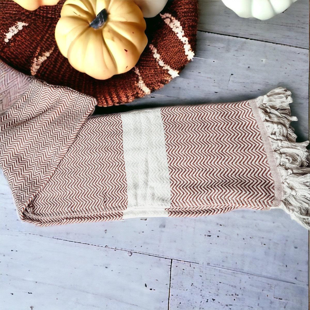 Chevron XL Turkish Cotton Towel — Select Your Color