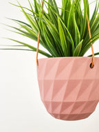 Virago Modern Hanging Planter - Grid — Select Your Color