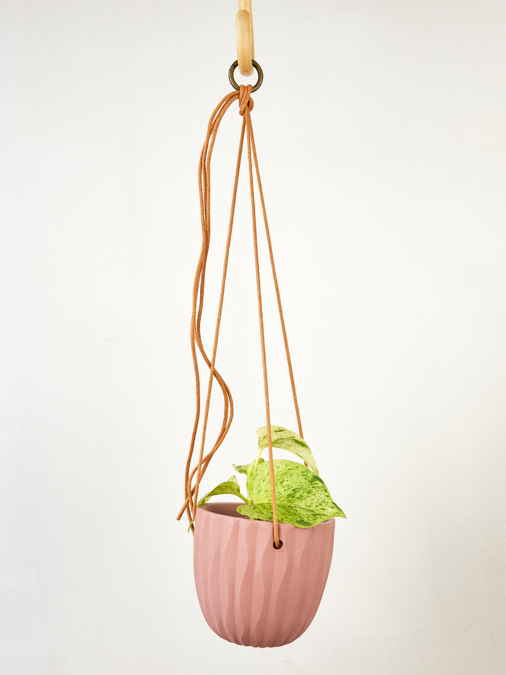 Virago Modern Hanging Planter - Waves — Select Your Color
