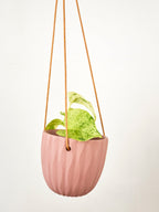 Virago Modern Hanging Planter - Waves — Select Your Color