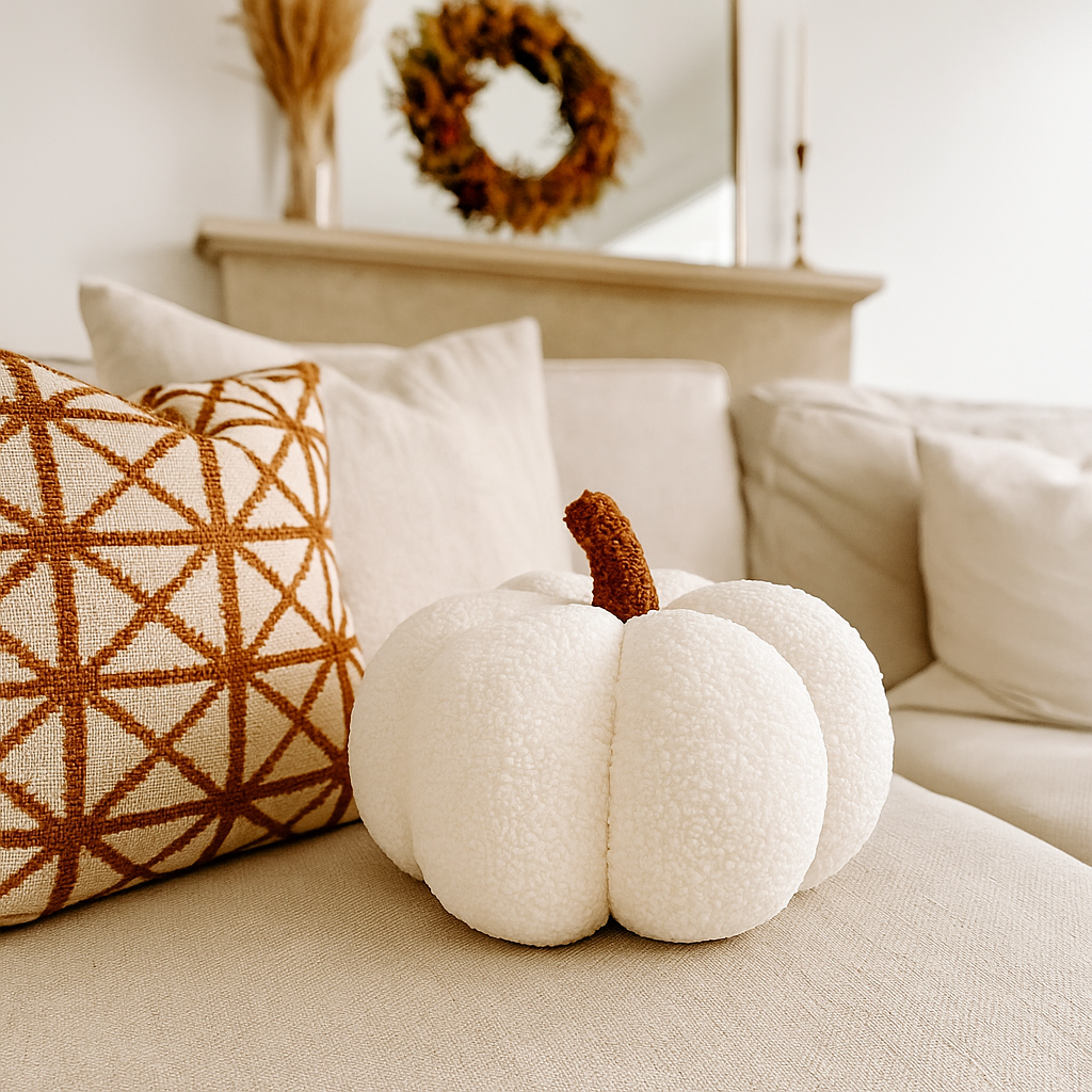 Handmade Plush Cotton Filled Blair Pumpkin — Select Your Color and Size
