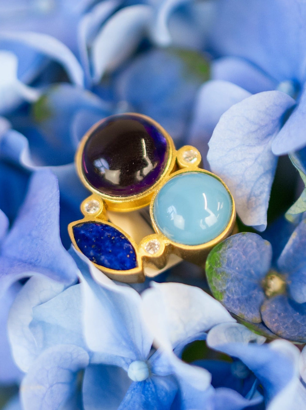 Three-Stone Statement Ring — Select Your Size