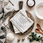 Gingerbread & Sugar Cookie Recipe Kitchen Towel