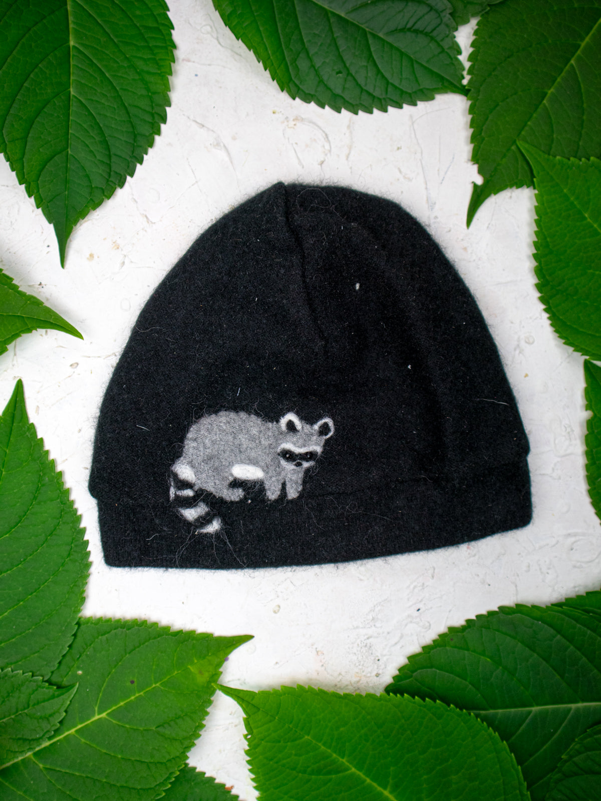 Raccoon Cashmere Hat - Child — Select Your Color