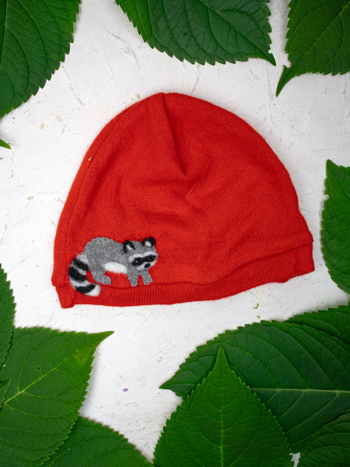Raccoon Cashmere Hat - Child — Select Your Color
