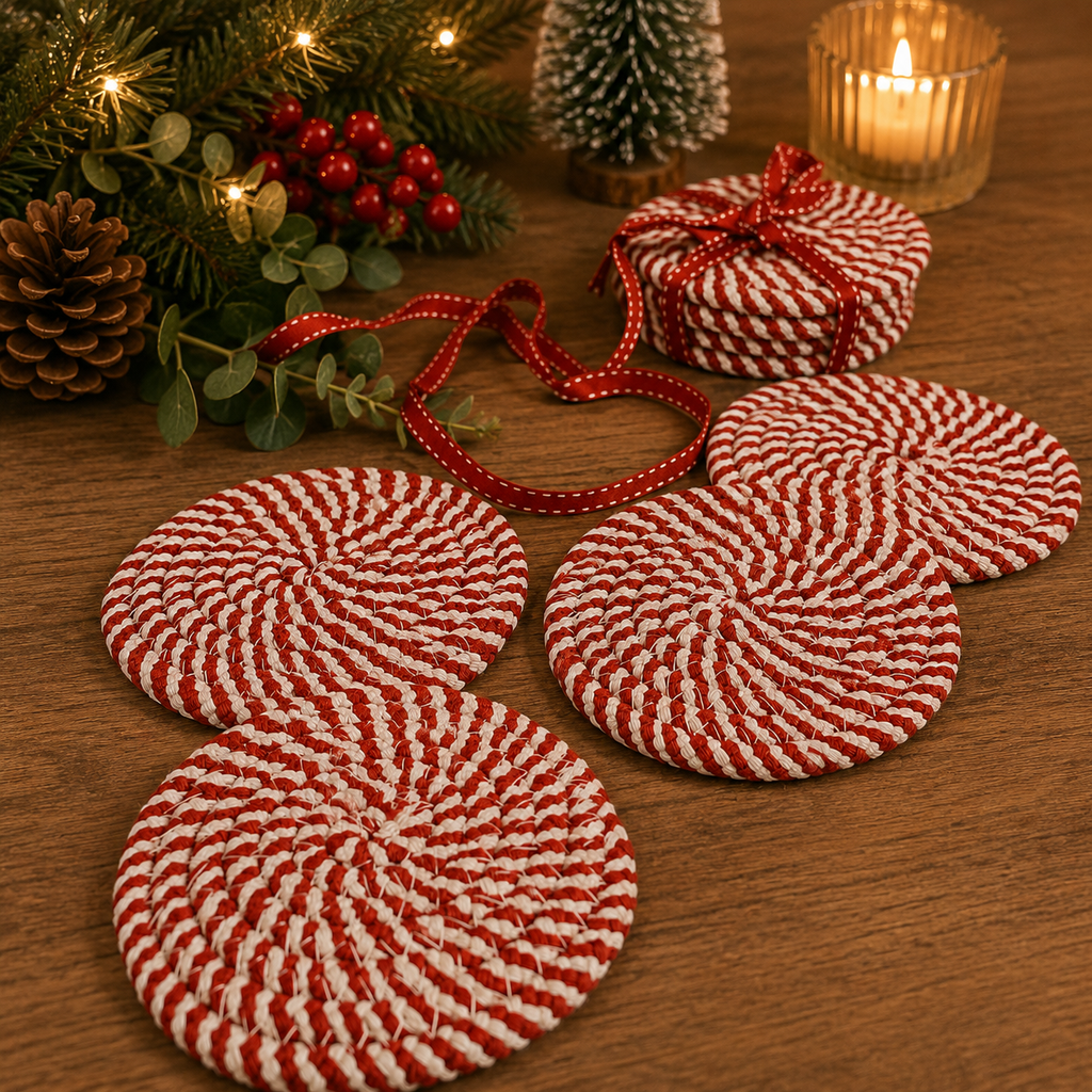 Candy Cane Coaster PRE-ORDER — Select Your Color