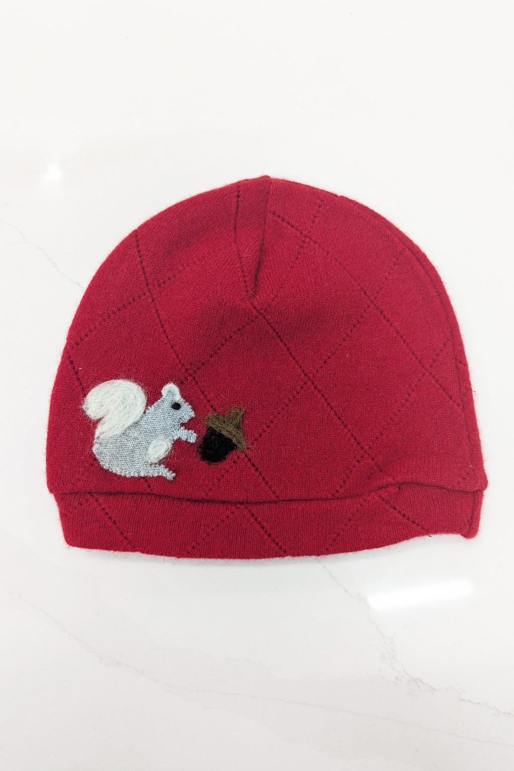 Squirrel Cashmere Hat - Child — Select Your Color