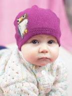 Owl Cashmere Hat - Baby — Select Your Color